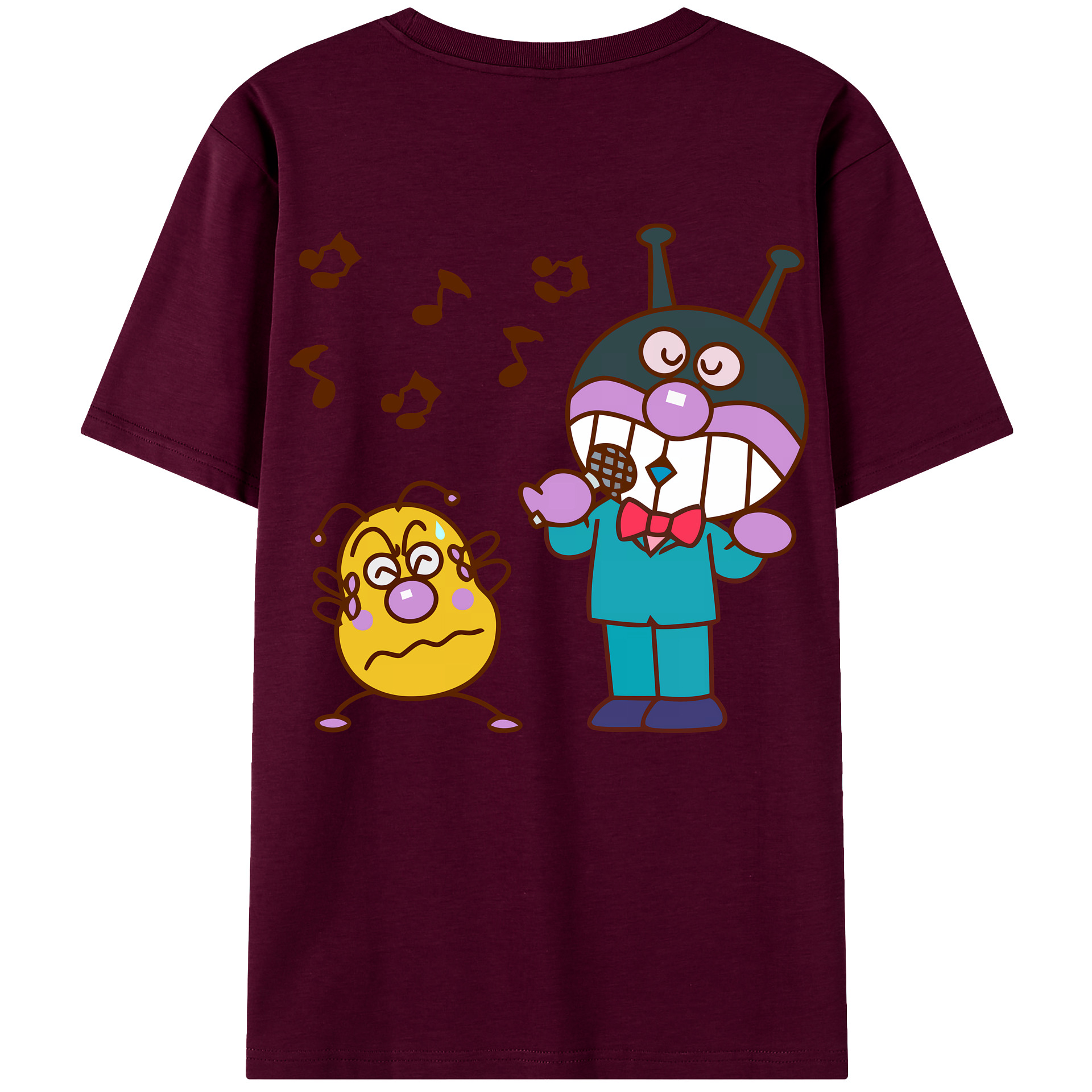 （画像用） アンパンマン Anpanman レディース半袖Tシャツ(バックプリント)